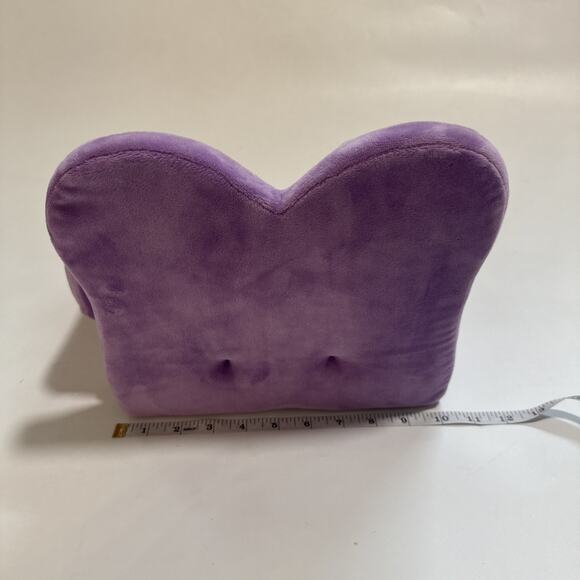 Build A Bear Plush Pink Purple Heart Shaped Fold Out Couch Futon Bed Chair - Picture 4 of 7